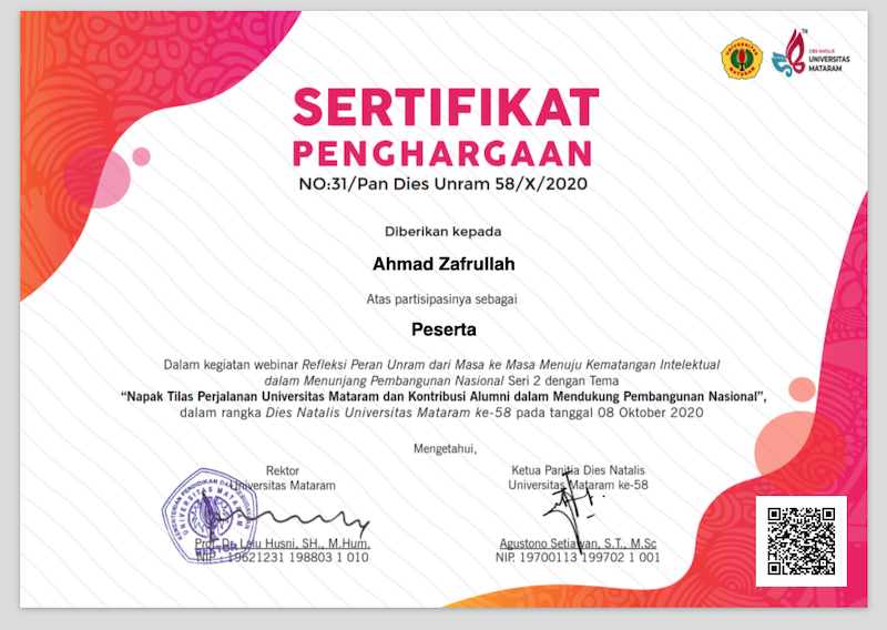 Electronic Certificate
